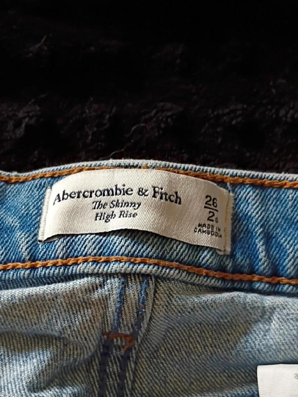 Abercrombie & Fitch Light Blue Distressed Boyfriend Jeans